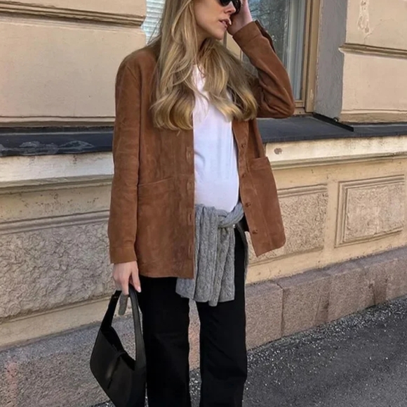 Single Breasted Pocket Jackets Female Autumn Lady Street Outerwear - Picture 4 of 10